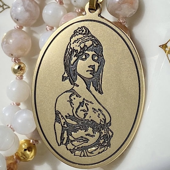 Breloque " la sensualité " en laiton de 4 cm ( à l&