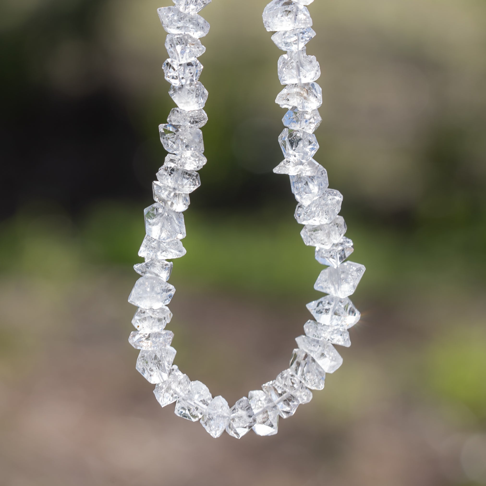 Cristaux bruts de Herkimer de env 9/11 mm ( lot de 4 )