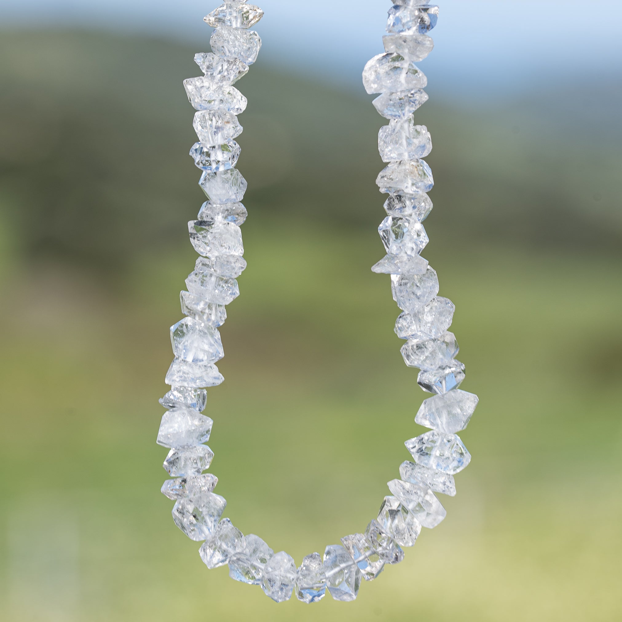 Cristaux bruts de Herkimer de env 9/11 mm ( lot de 4 )