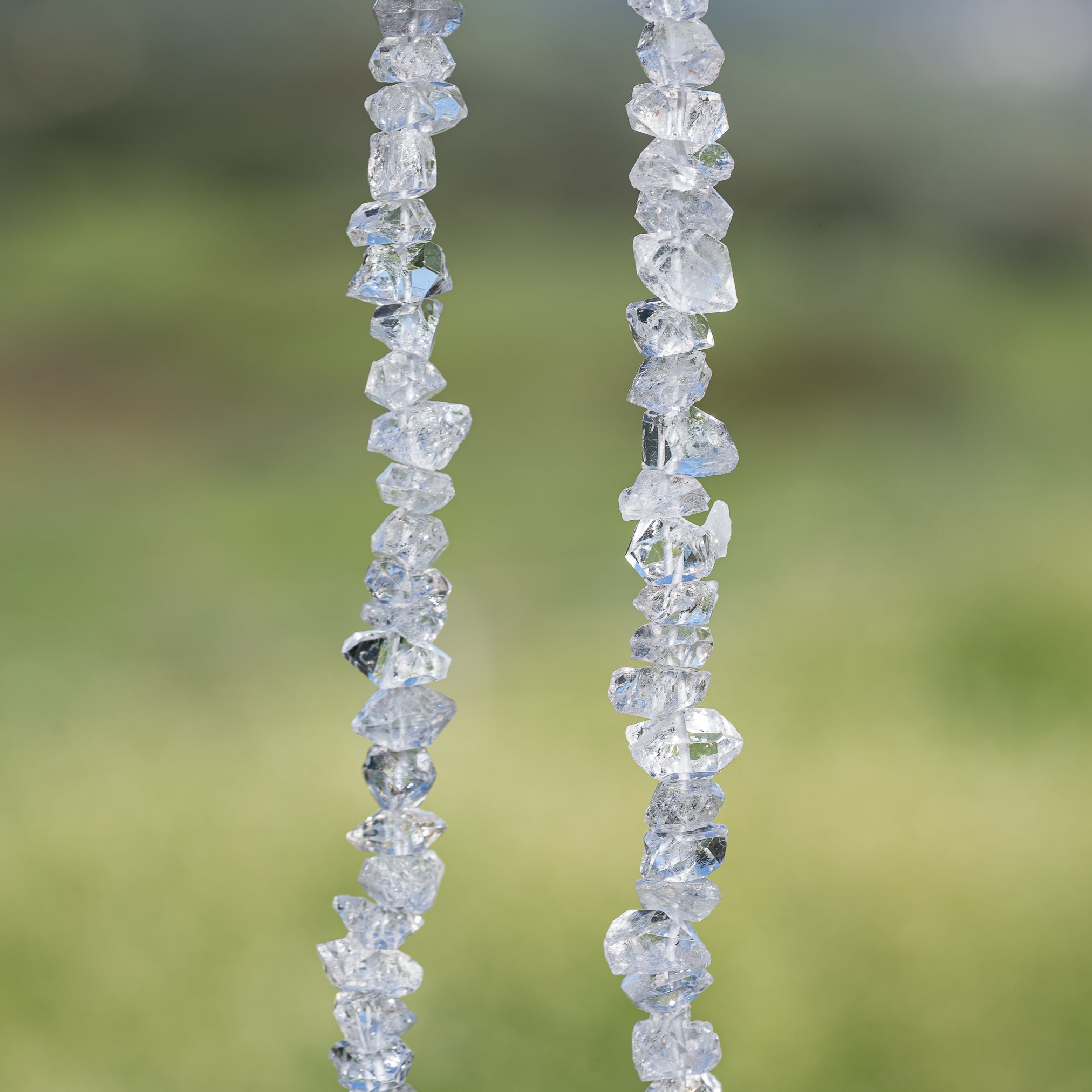 Cristaux bruts de Herkimer de env 9/11 mm ( lot de 4 )