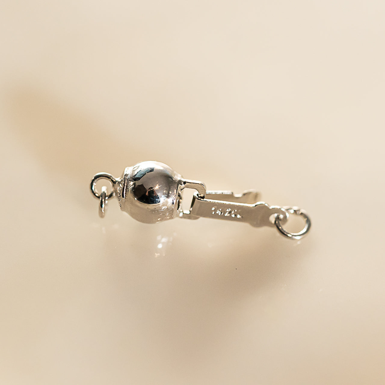 fermoir rond " boite " argent 925 au choix ( à l&