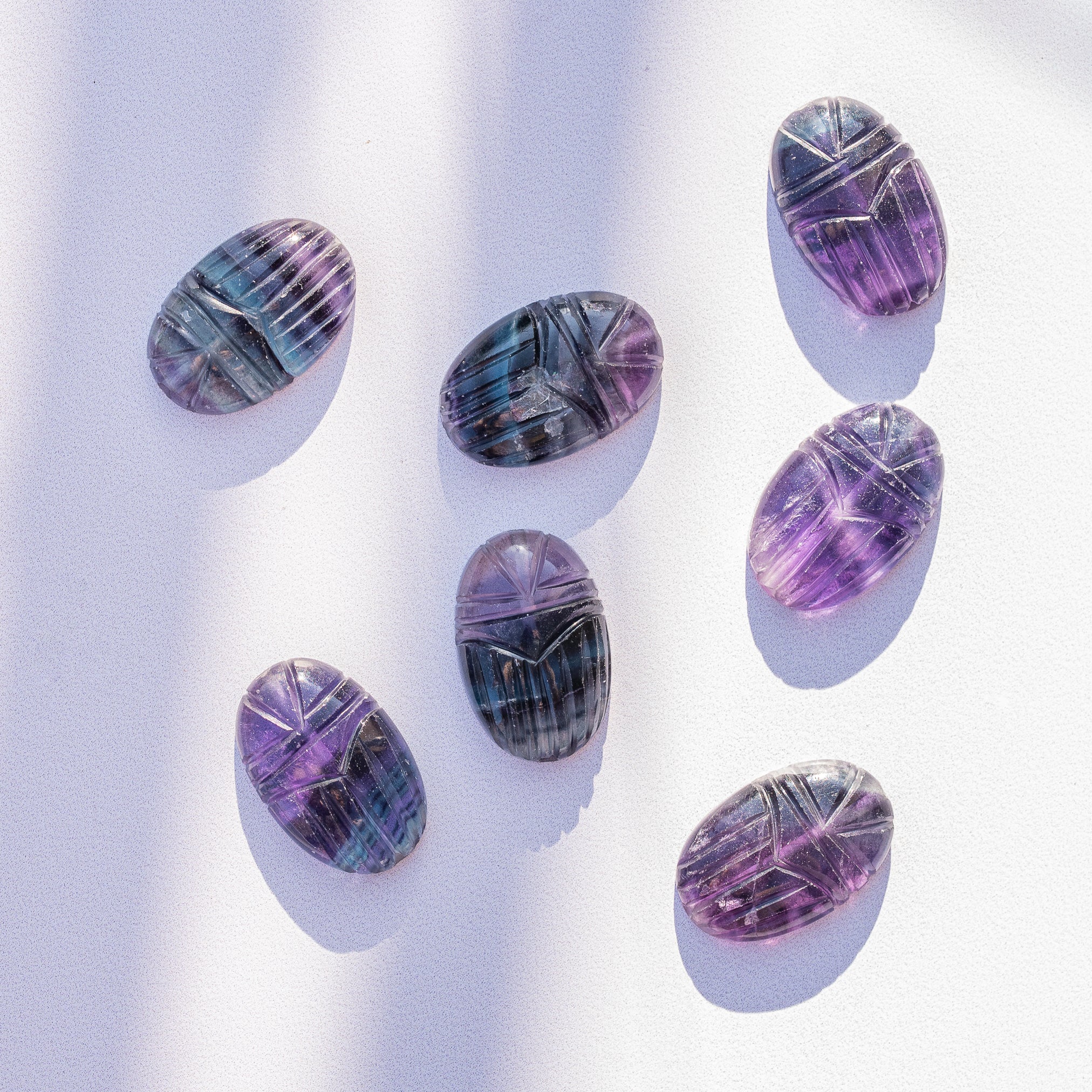 Les " Nidhih " scarabée en Fluorite de 2,5 cm au choix ( à l&