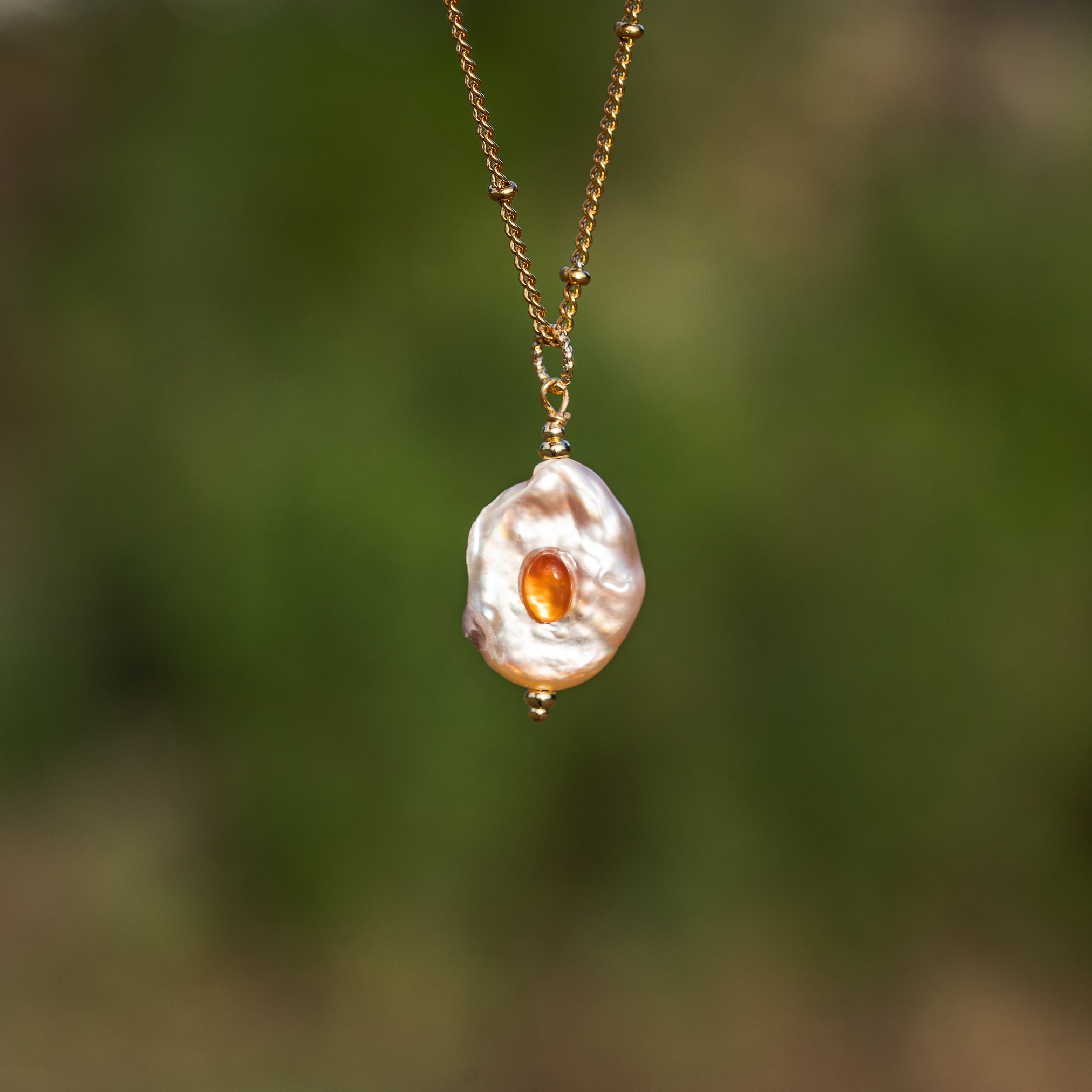 Perles pépites ovales en perles d&