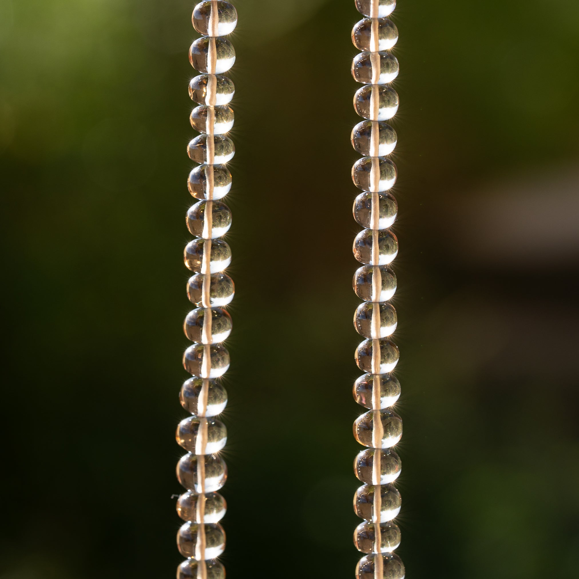 Perles rondelles lisses de Citrine naturelle de 5 à 8,5 mm ( lot de 2 perles )