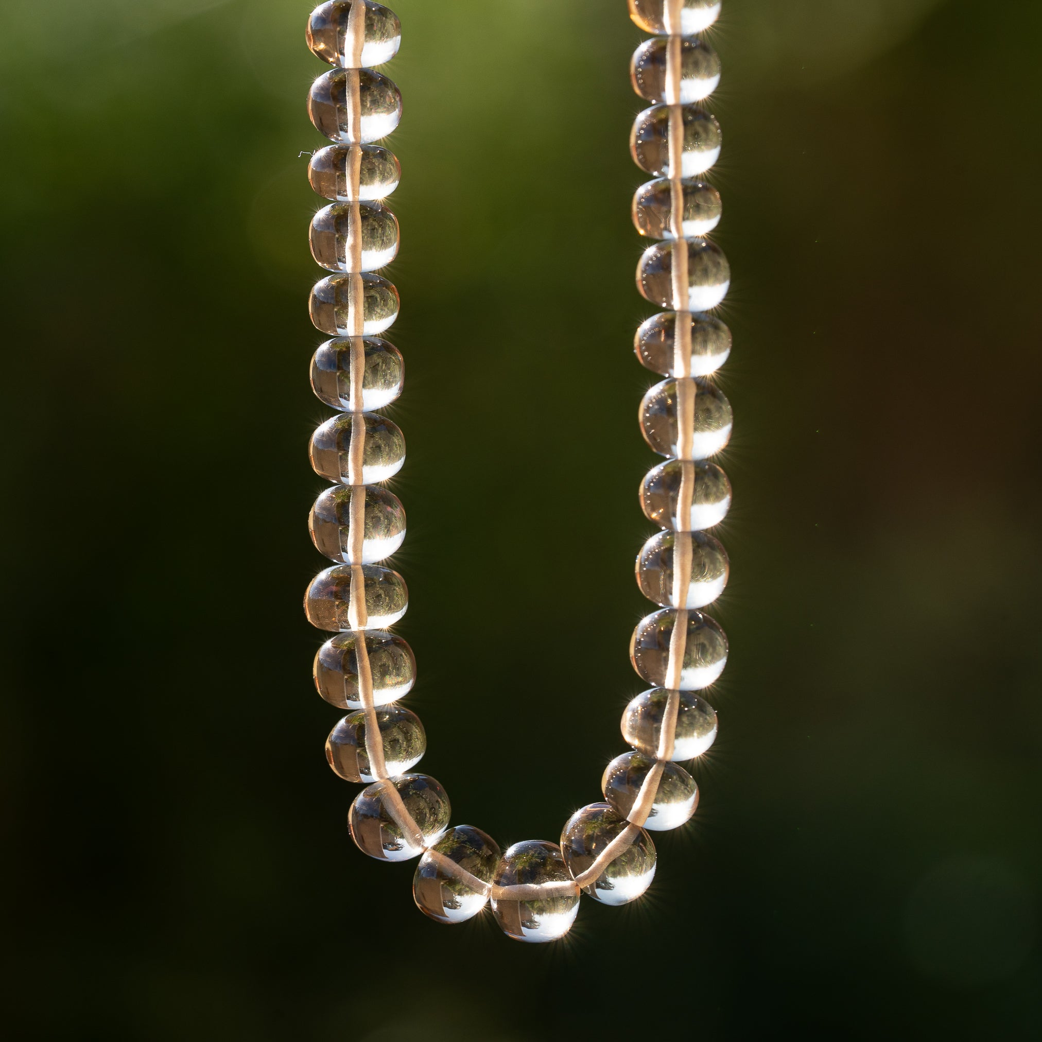 Perles rondelles lisses de Citrine naturelle de 5 à 8,5 mm ( lot de 2 perles )