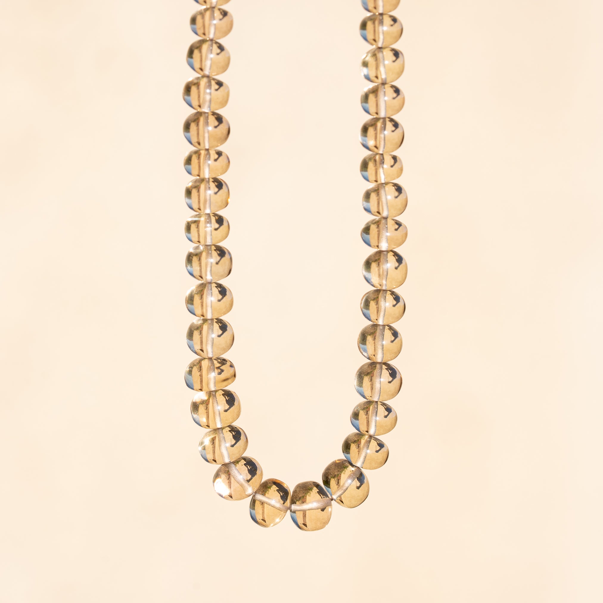 Perles rondelles lisses de Citrine naturelle de 5 à 8,5 mm ( lot de 2 perles )