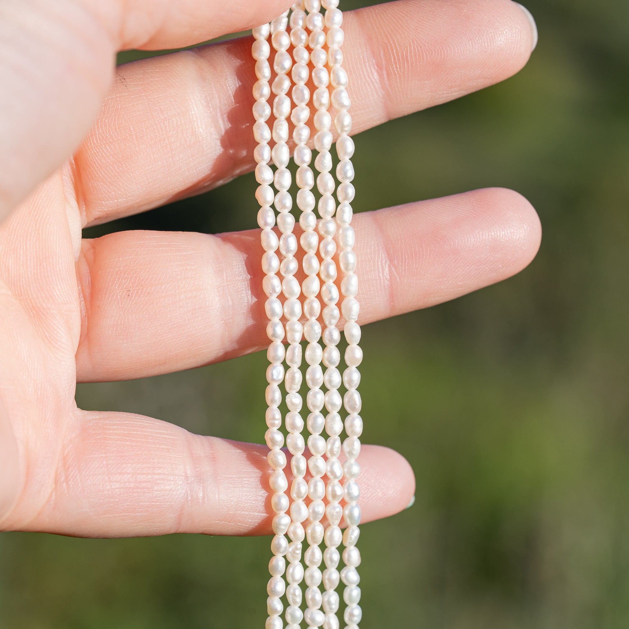 Fines perles de forme irrégulière en perles d&
