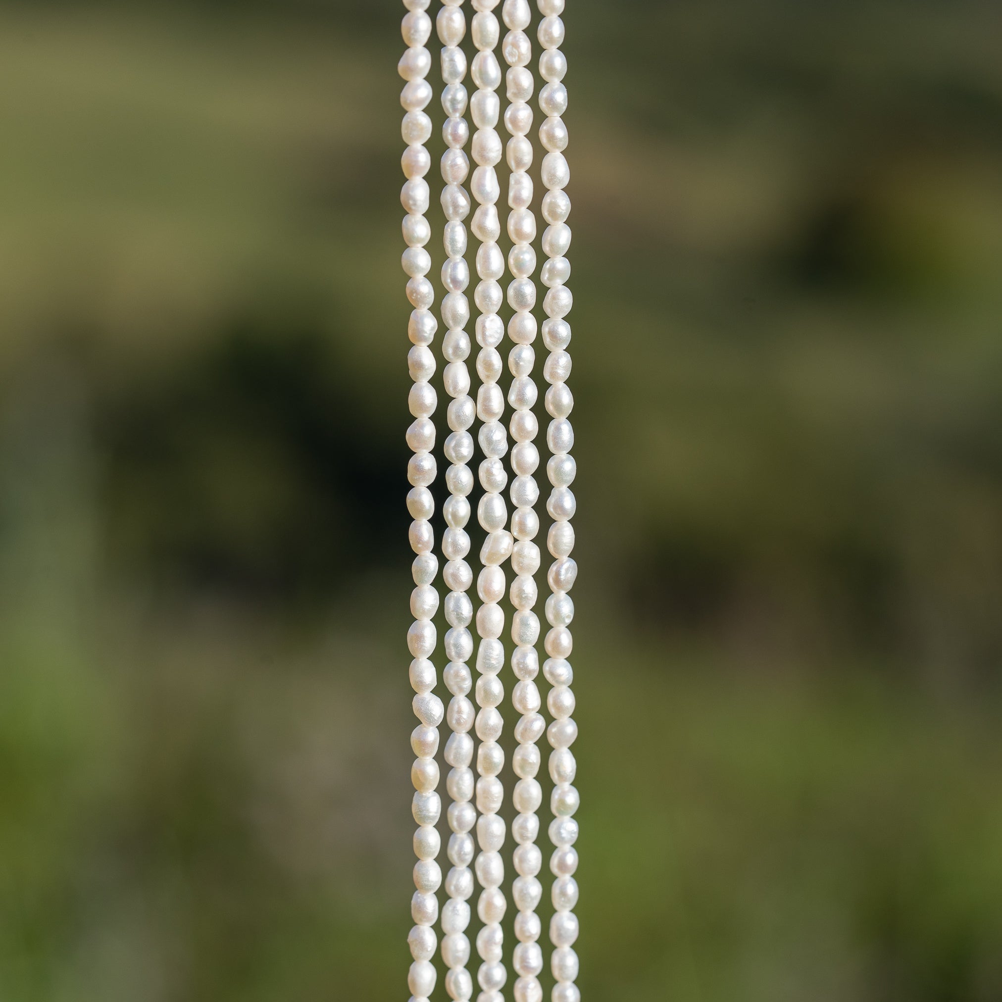 Fines perles de forme irrégulière en perles d&