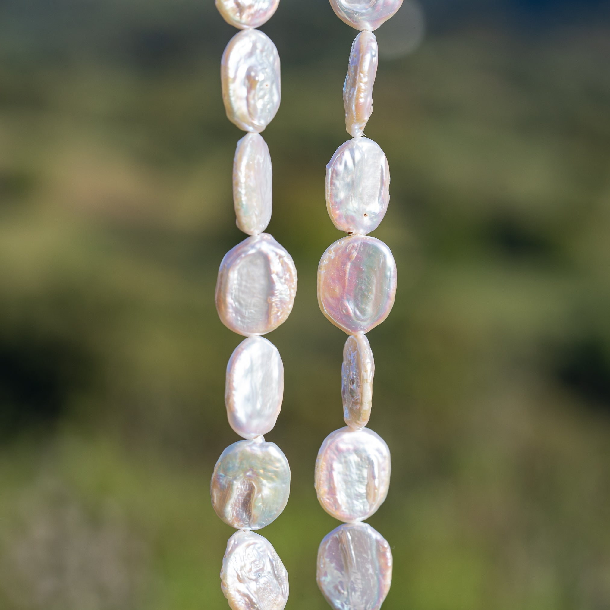 Perles pépites ovales/rectangles en perles d&