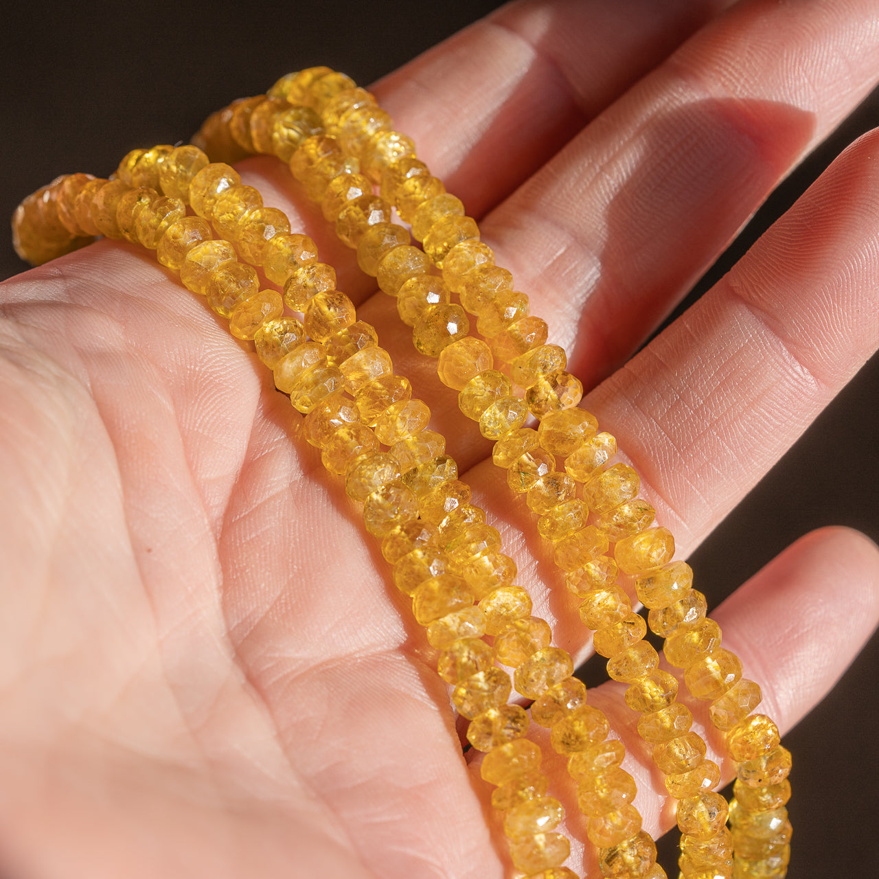 Perles rondelles facettes d&