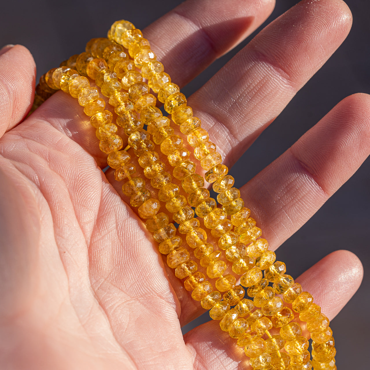 Perles rondelles facettes d&