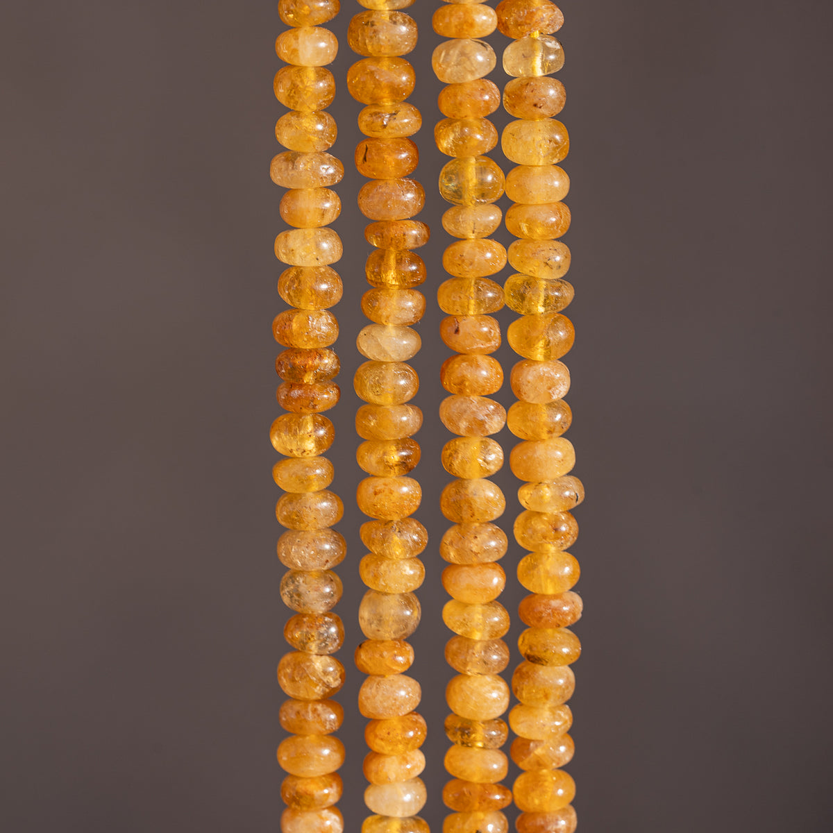 Perles rondelles lisses en Héliodore de env 6 x 3/4 mm ( lot de 6 perles )