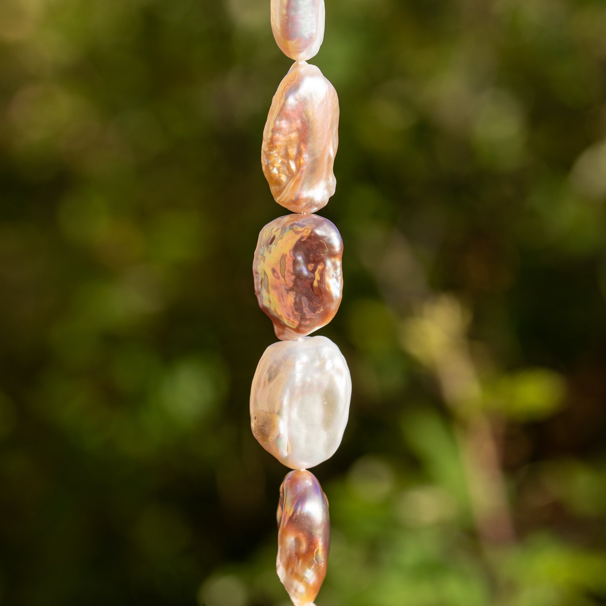 Perles pépites ovales en perles d&