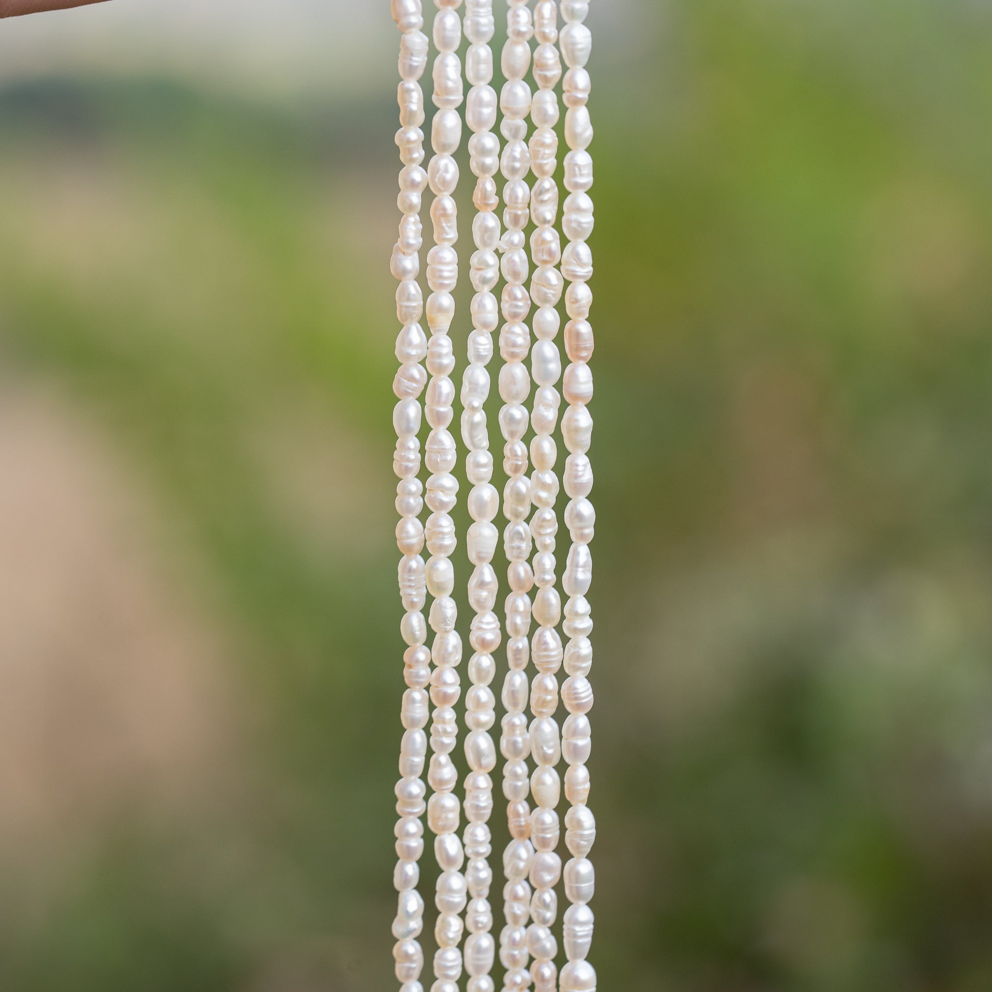 Fines perles forme irrégulière en perles d&