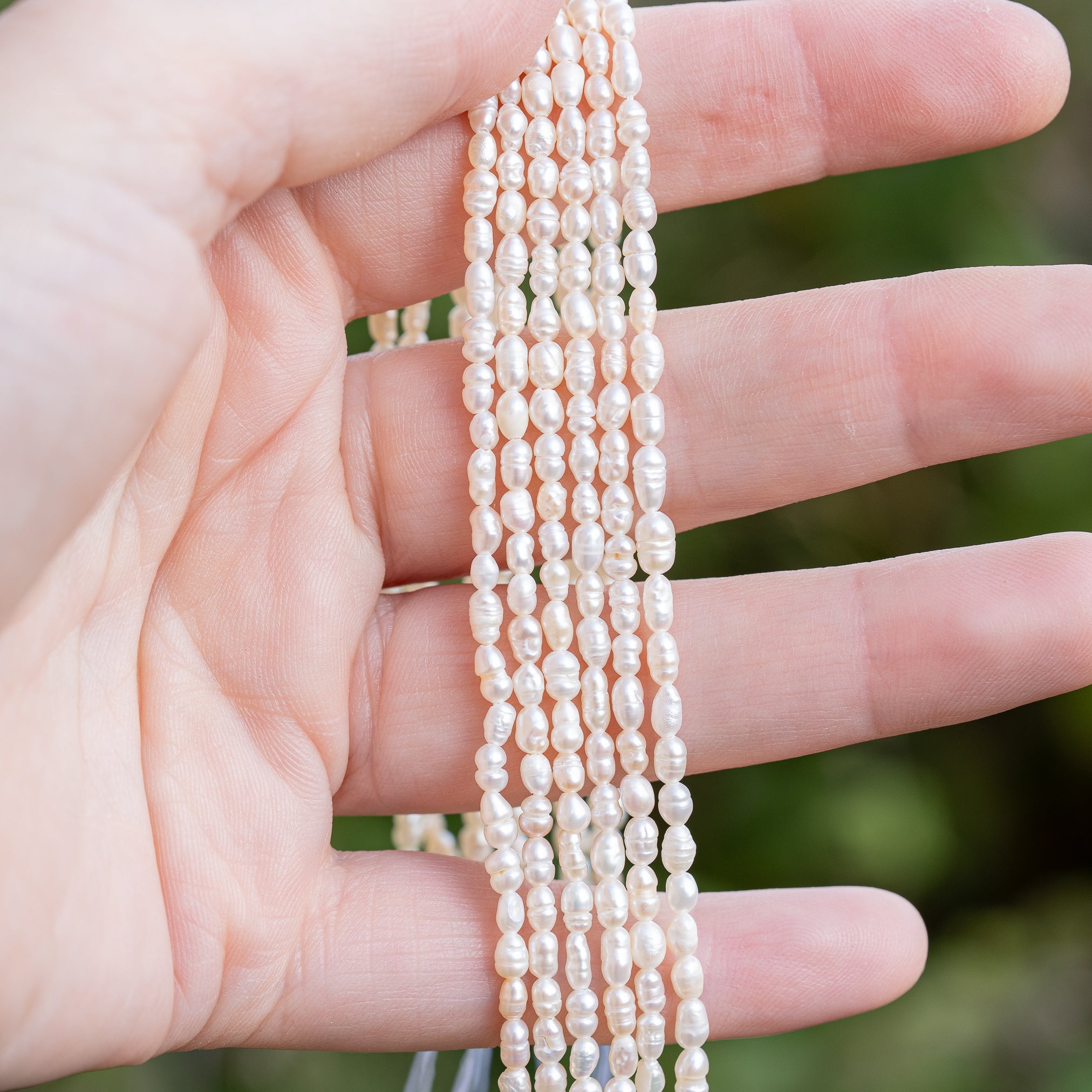 Fines perles forme irrégulière en perles d&