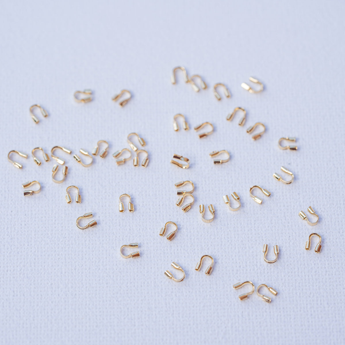 Protèges câble en laiton plaqué or 24k de 5 mm ( vendus par 4 )