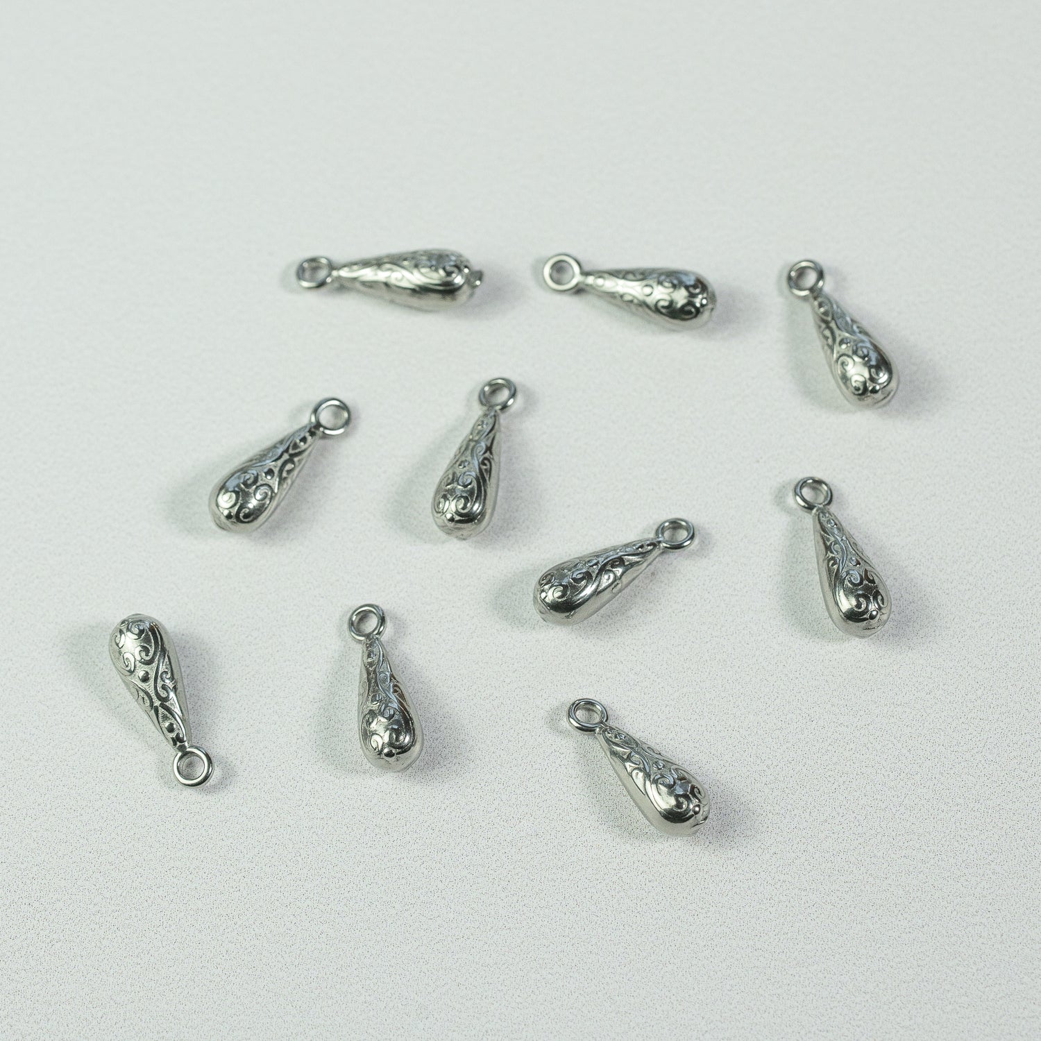 Breloques larmes en acier inoxydable de 16,5 mm ( à l&