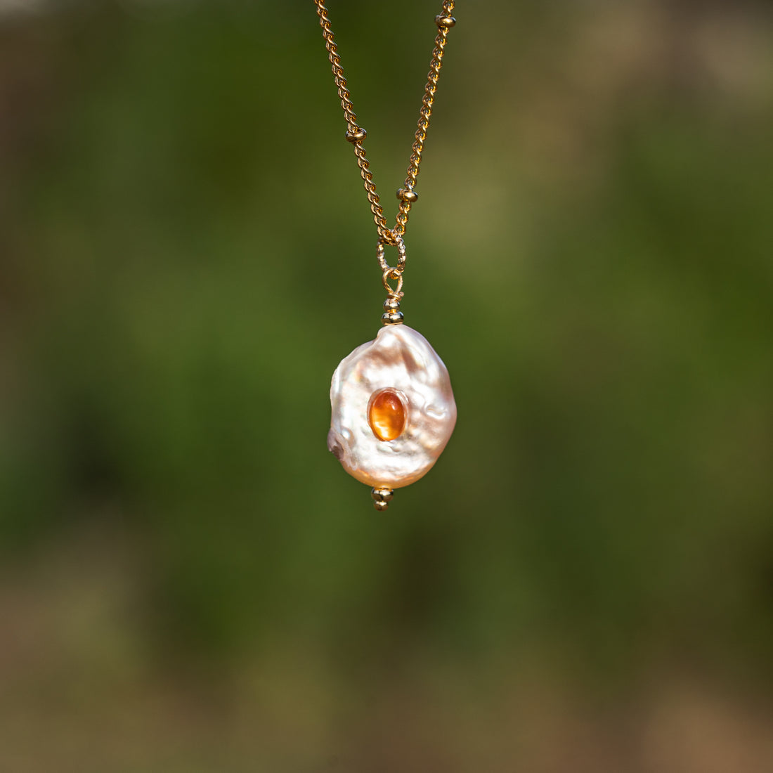 Perles pépites ovales en perles d&