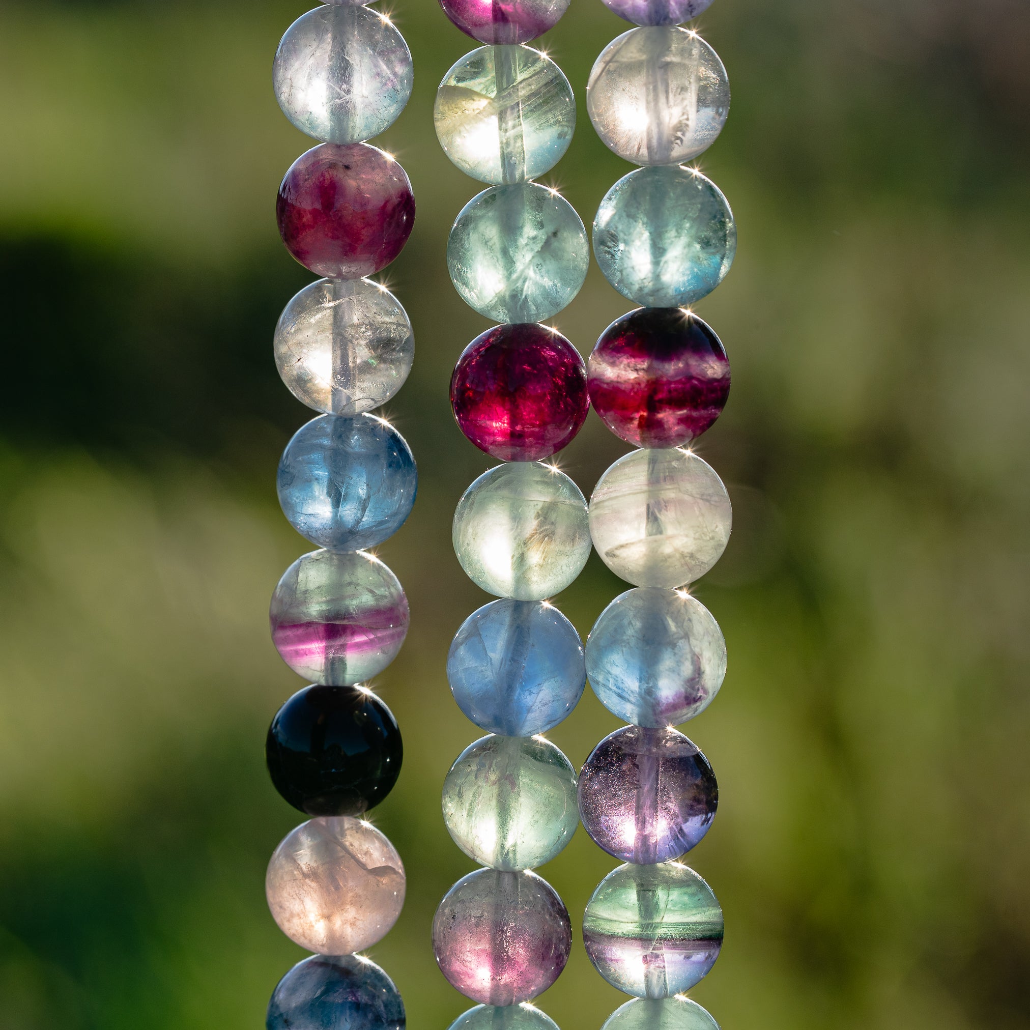 Kit collier à créer soi-même " clarté " en Fluorite et Lépidolite 💜