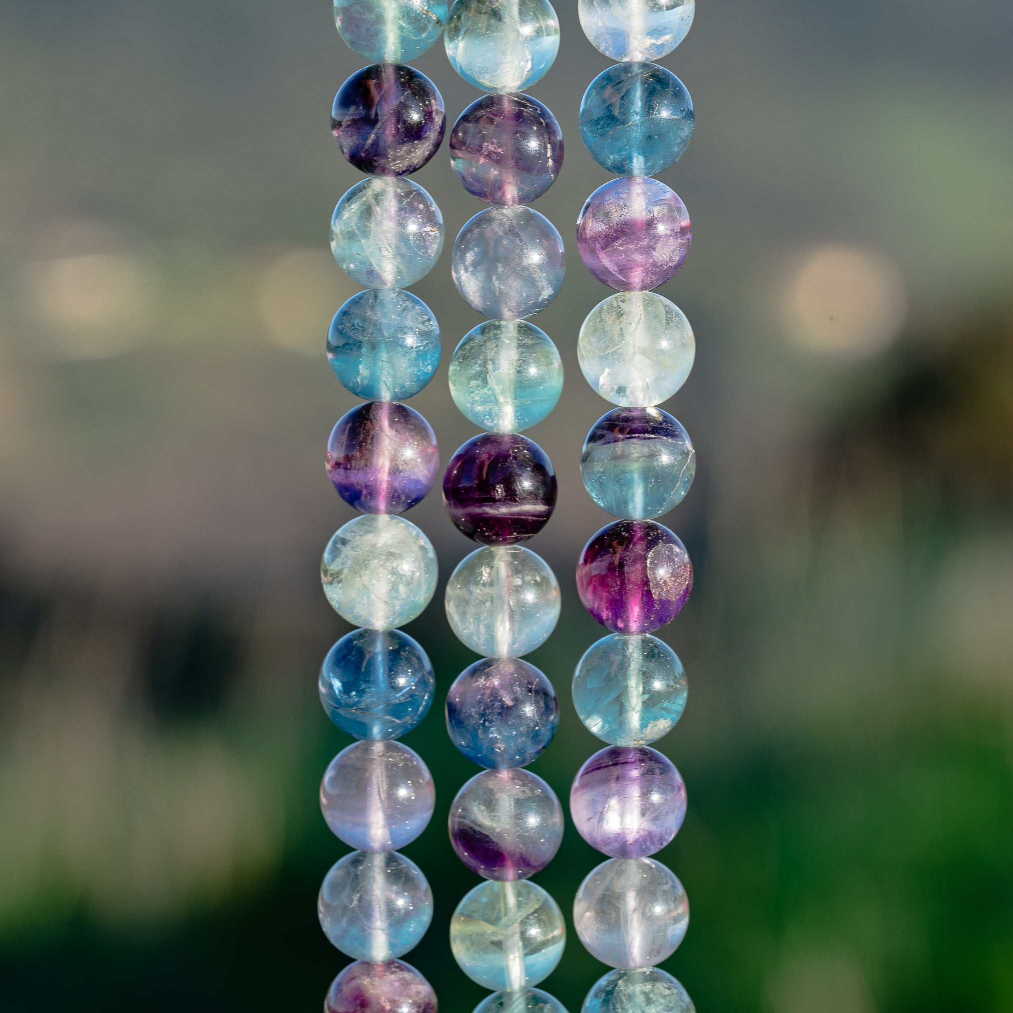 Kit collier à créer soi-même " clarté " en Fluorite et Lépidolite 💜