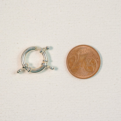 Fermoirs roue/bouée en argent 925 de 15 mm ( à l&
