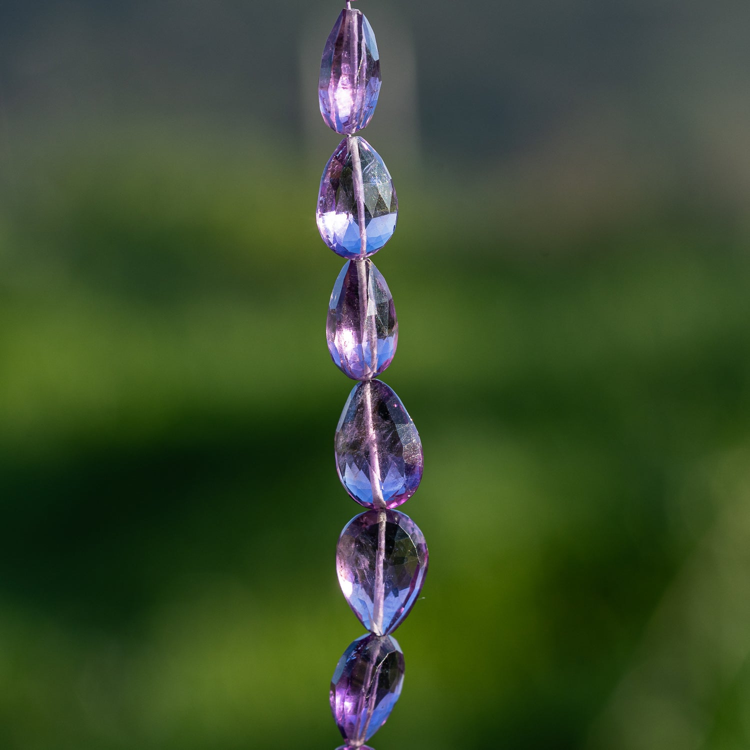 Perles gouttes facettes en Améthyste de env 11 à 16 mm ( à l&