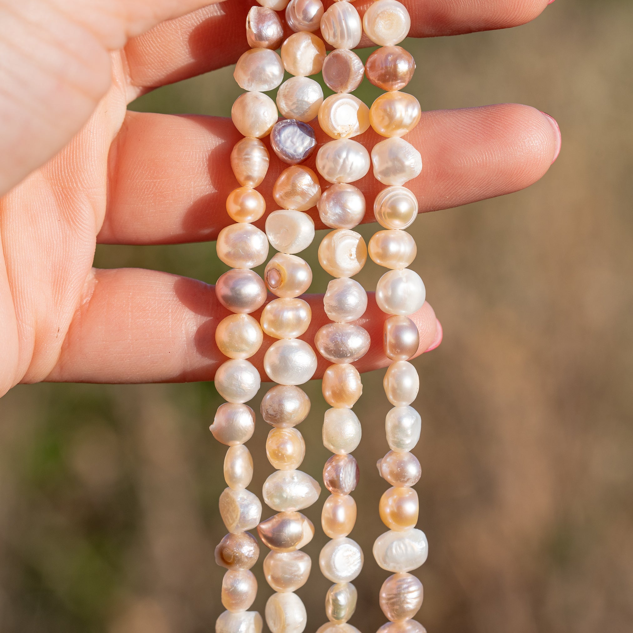 Perles forme irrégulière en perles d&