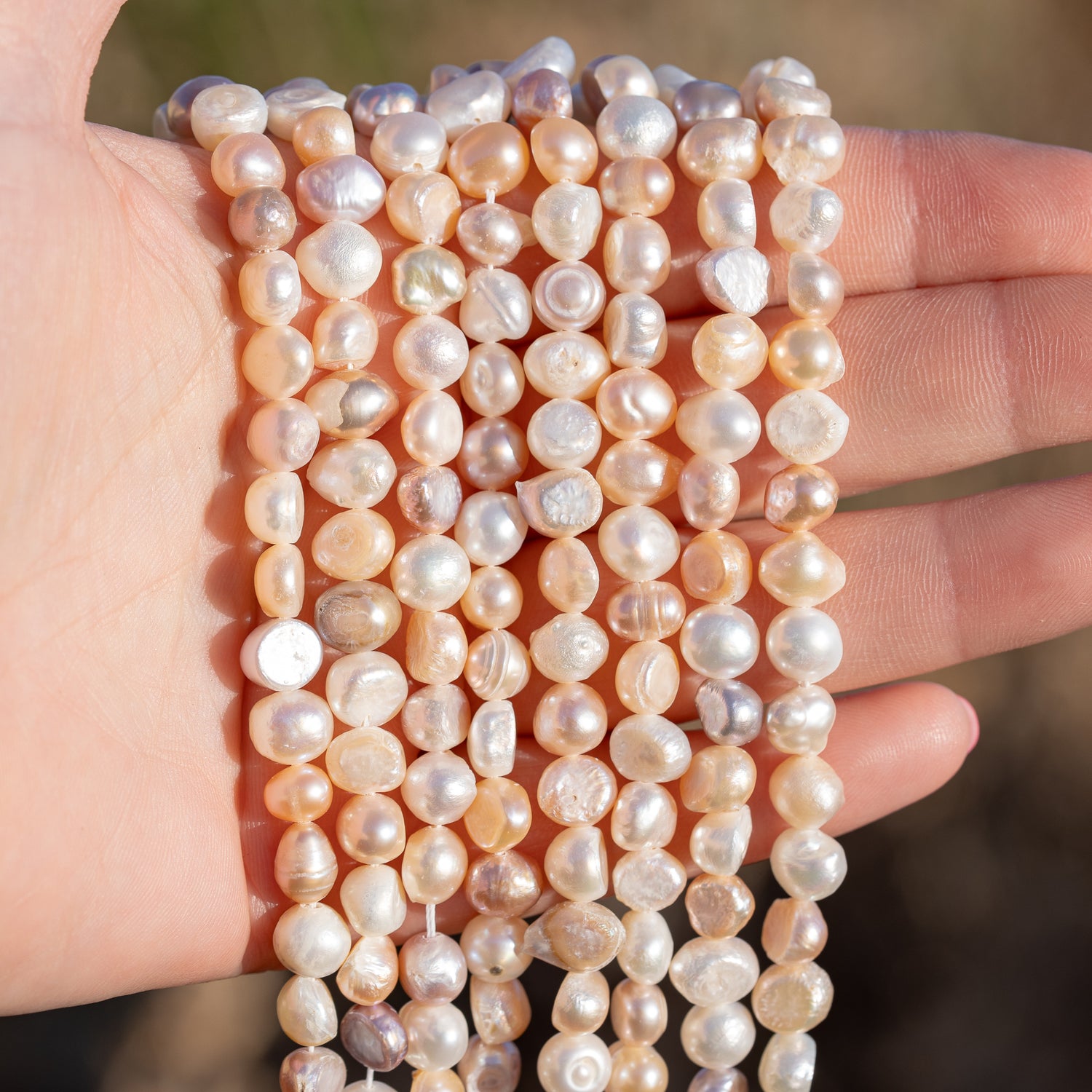 Perles forme irrégulière en perles d&