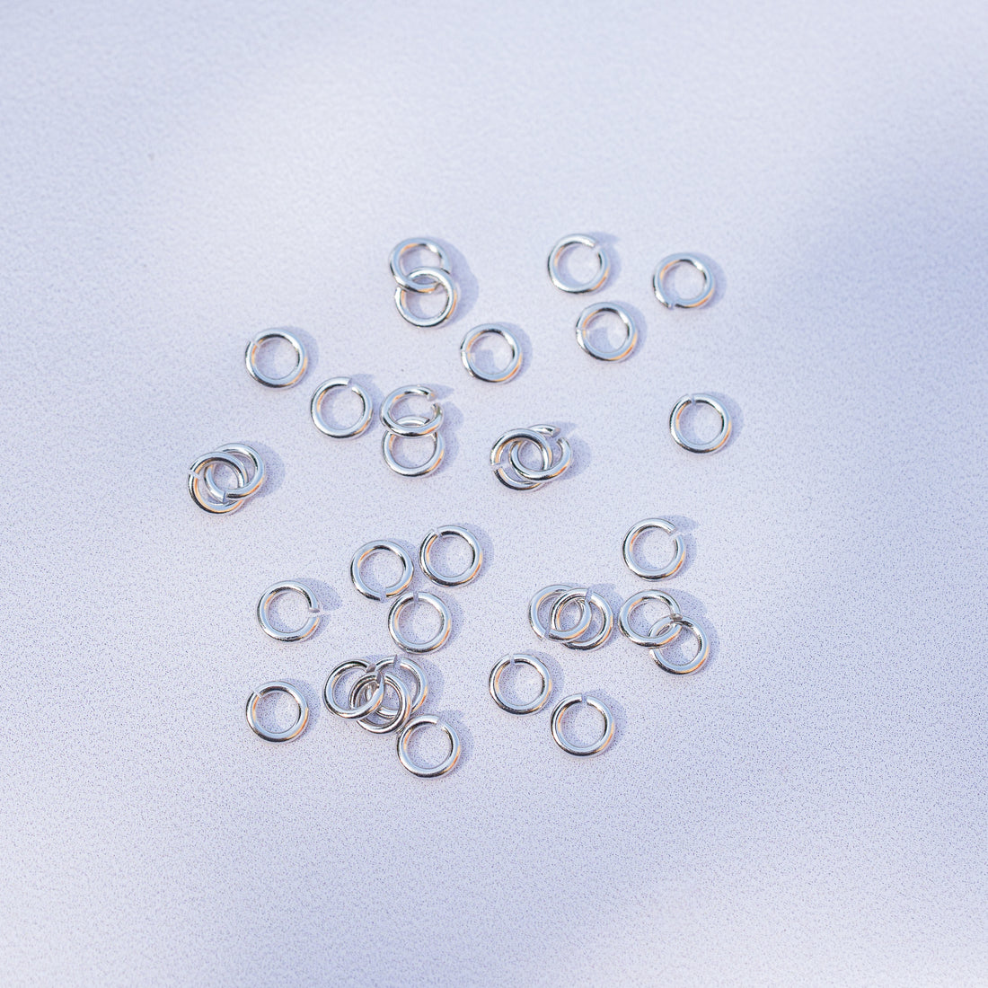 Anneaux de jonction argent 925 de 5 x 1 mm au choix ( lot de 4 )