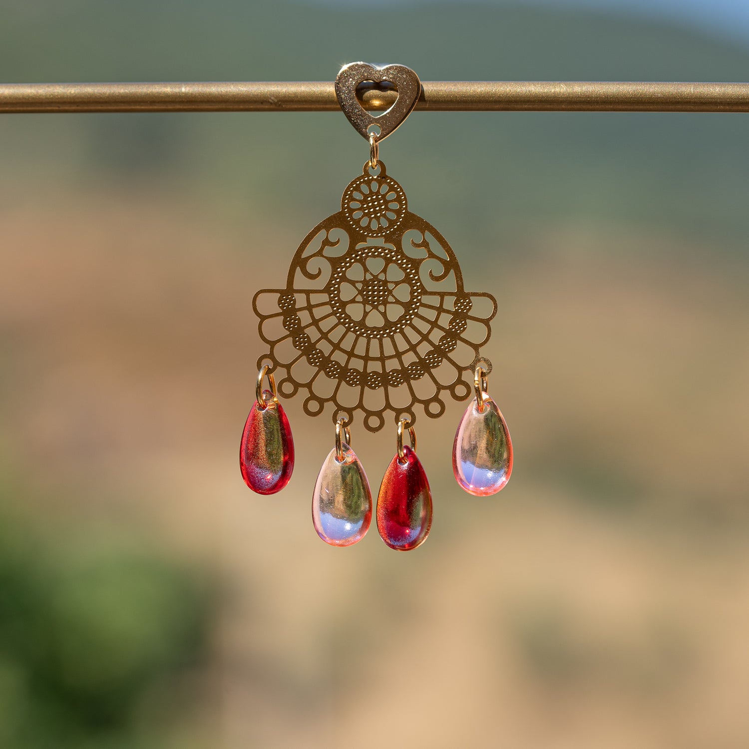 Perles gouttes lisses en verre Tchèque couleur au choix de 13,5 mm ( à l&