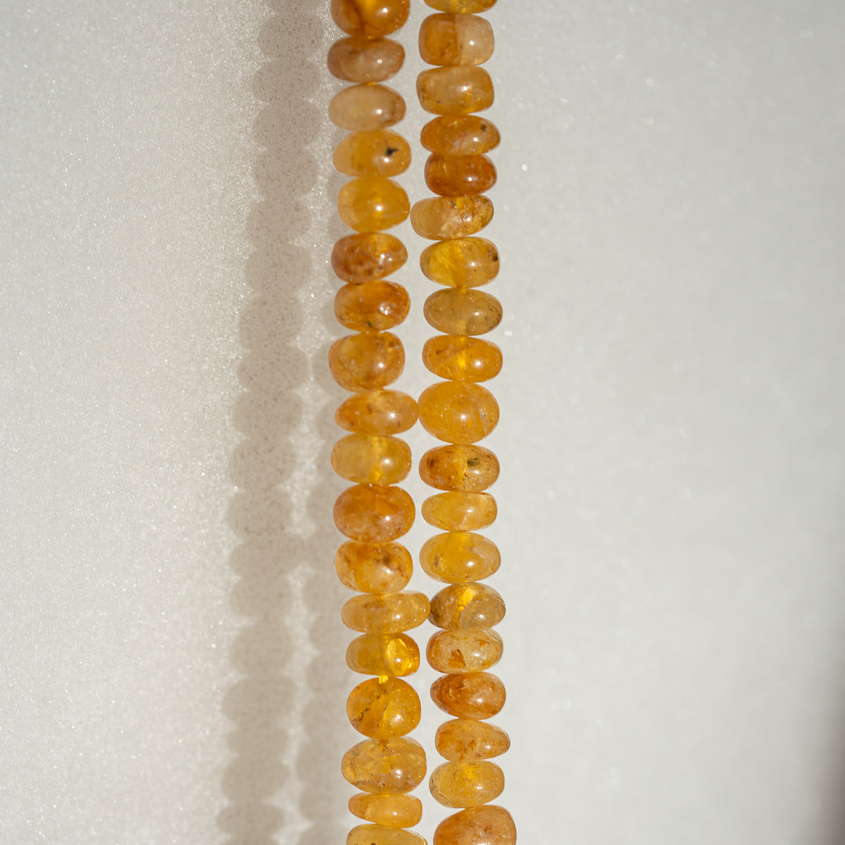 Perles rondelles lisses en Héliodore de env 6 x 3/4 mm ( lot de 6 perles )