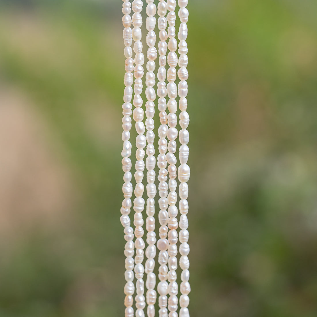Fines perles forme irrégulière en perles d&