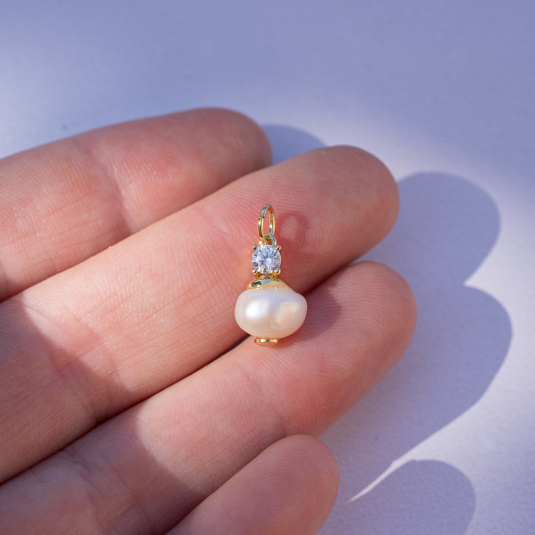 Breloques en laiton plaqué or 18k, perles d&