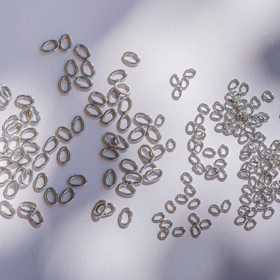 Anneaux de jonction ovales en acier inoxydable acier de 4 ou 6 mm au choix ( lot de 10 )