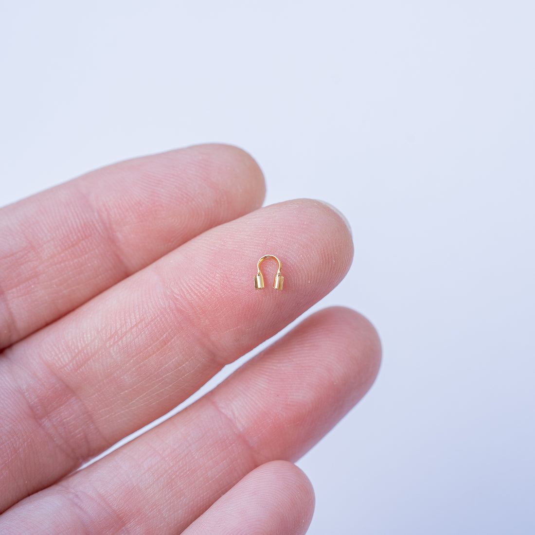 Protèges câble en laiton plaqué or 24k de 5 mm ( vendus par 4 )