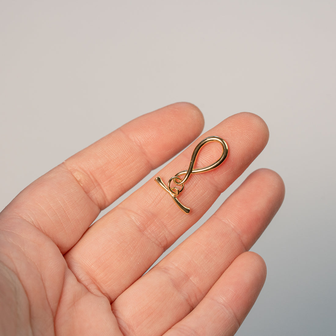 Fermoirs T infini en laiton plaqué or 18k de 19,5 mm ( à l&