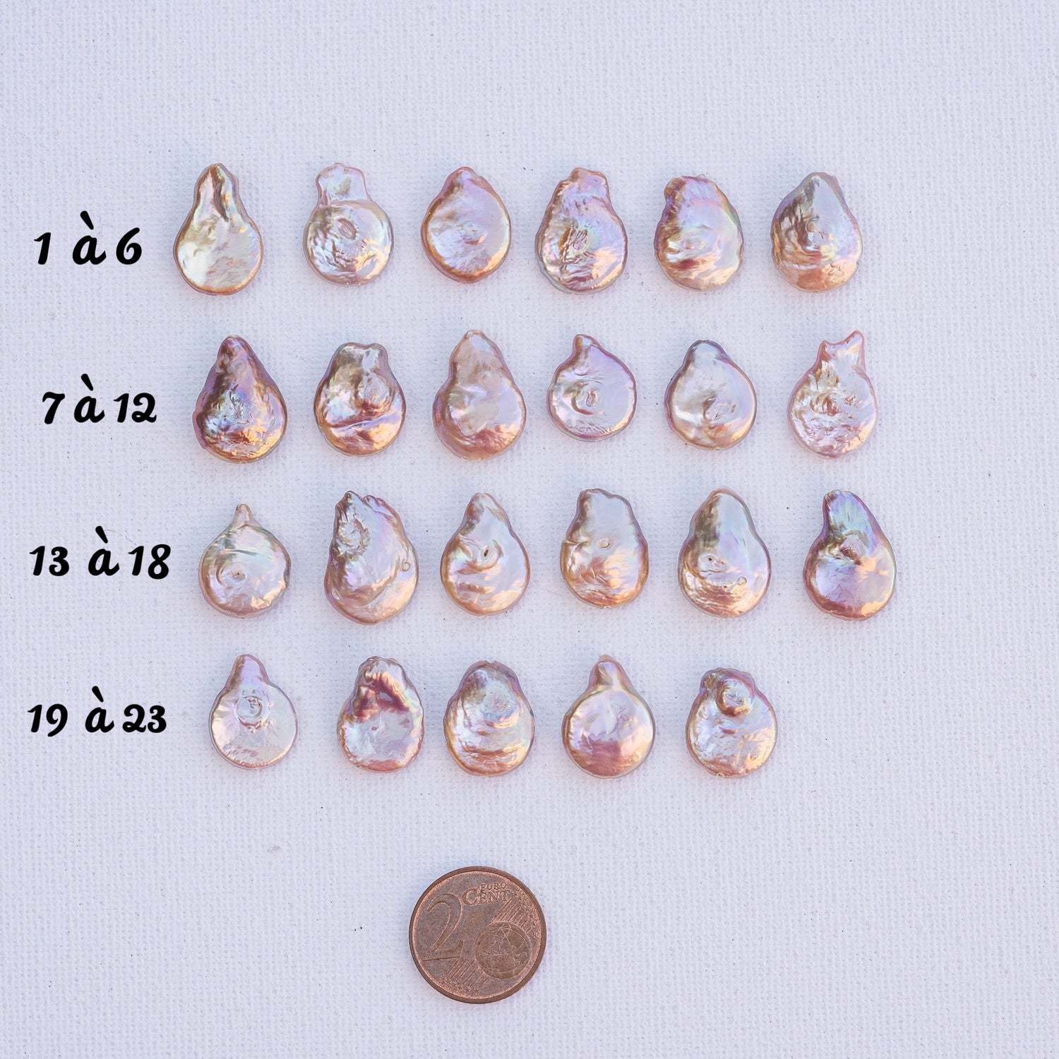 Perles pépites gouttes en perles d&