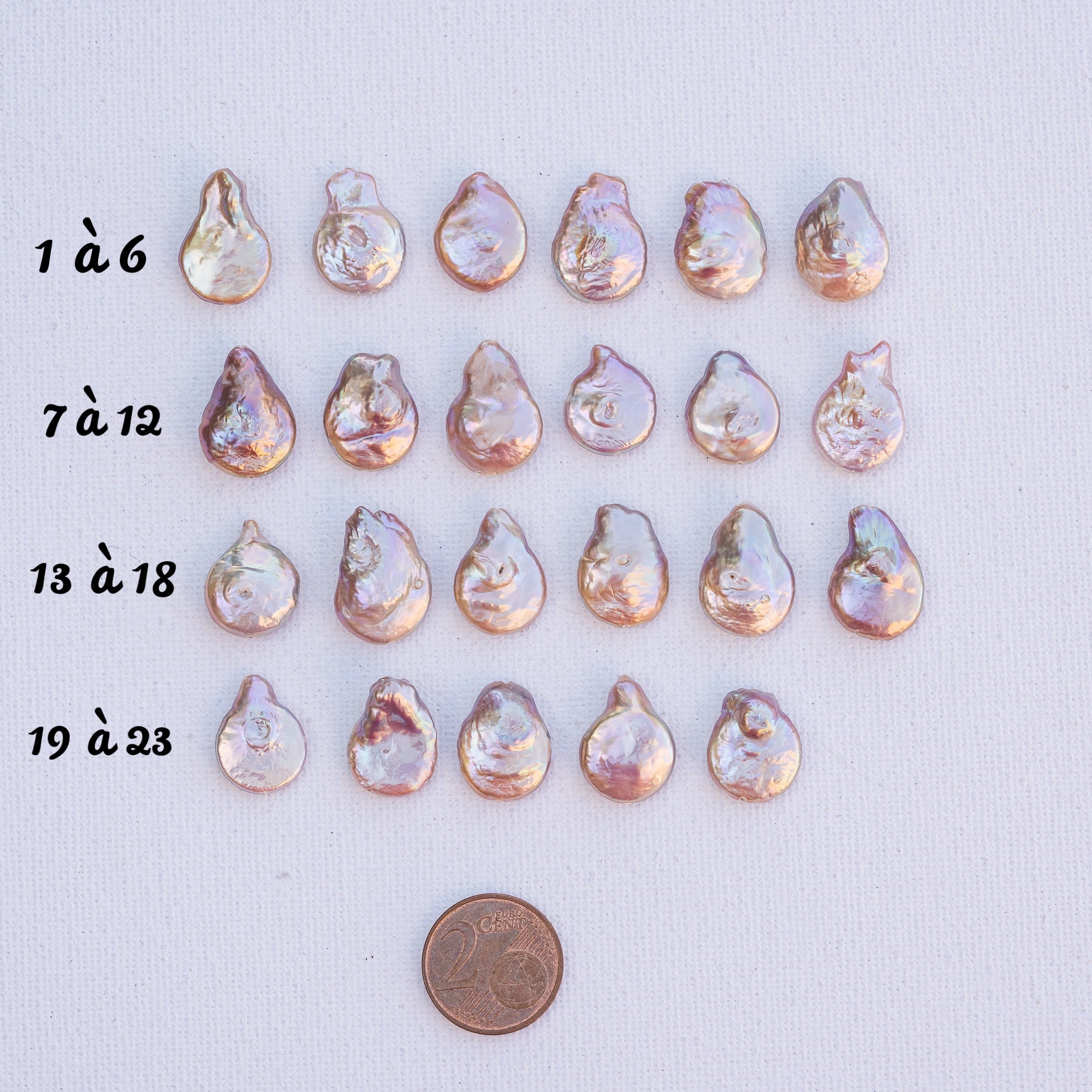 Perles pépites gouttes en perles d&