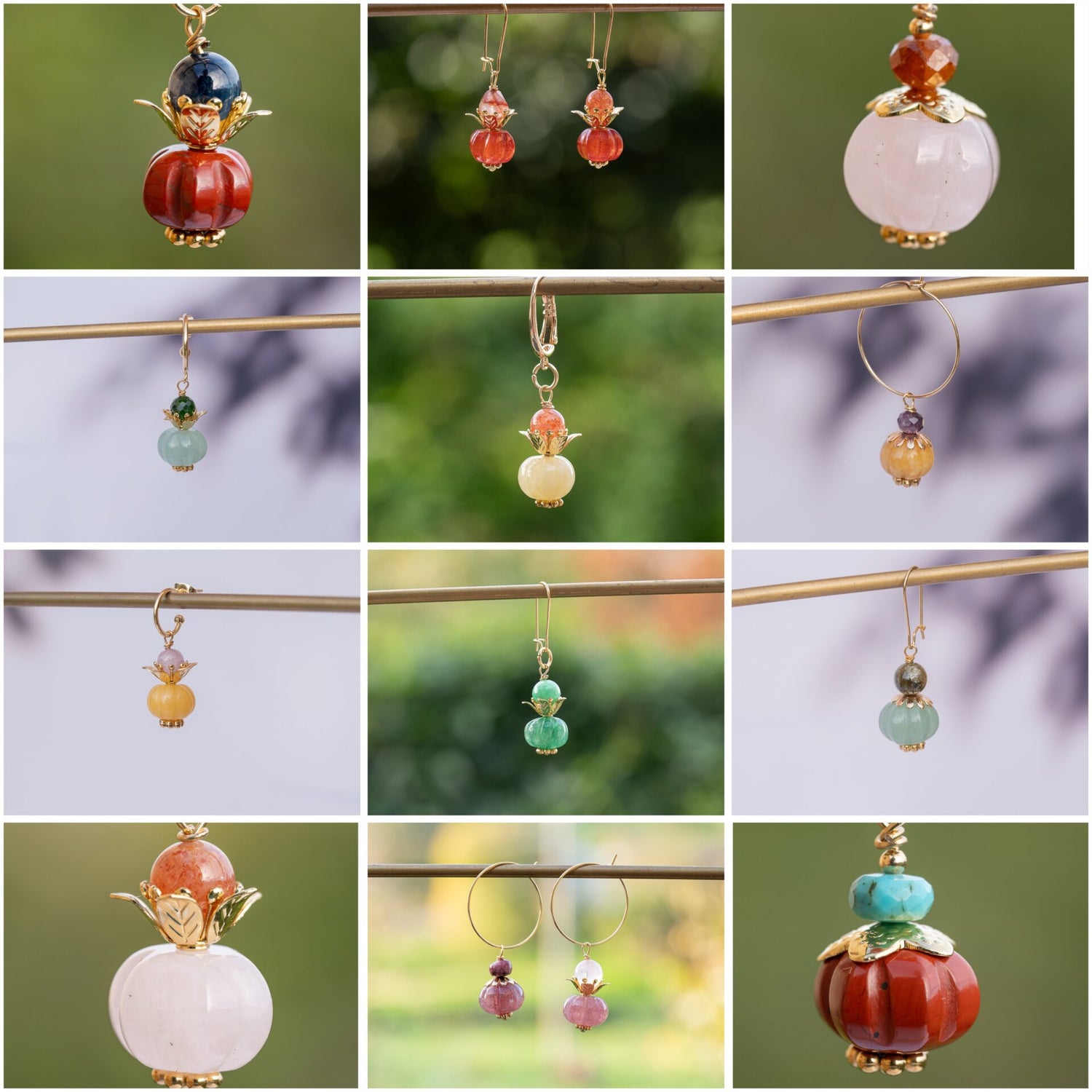 Adorables pendentifs citrouilles pour pendentifs et boucles d&